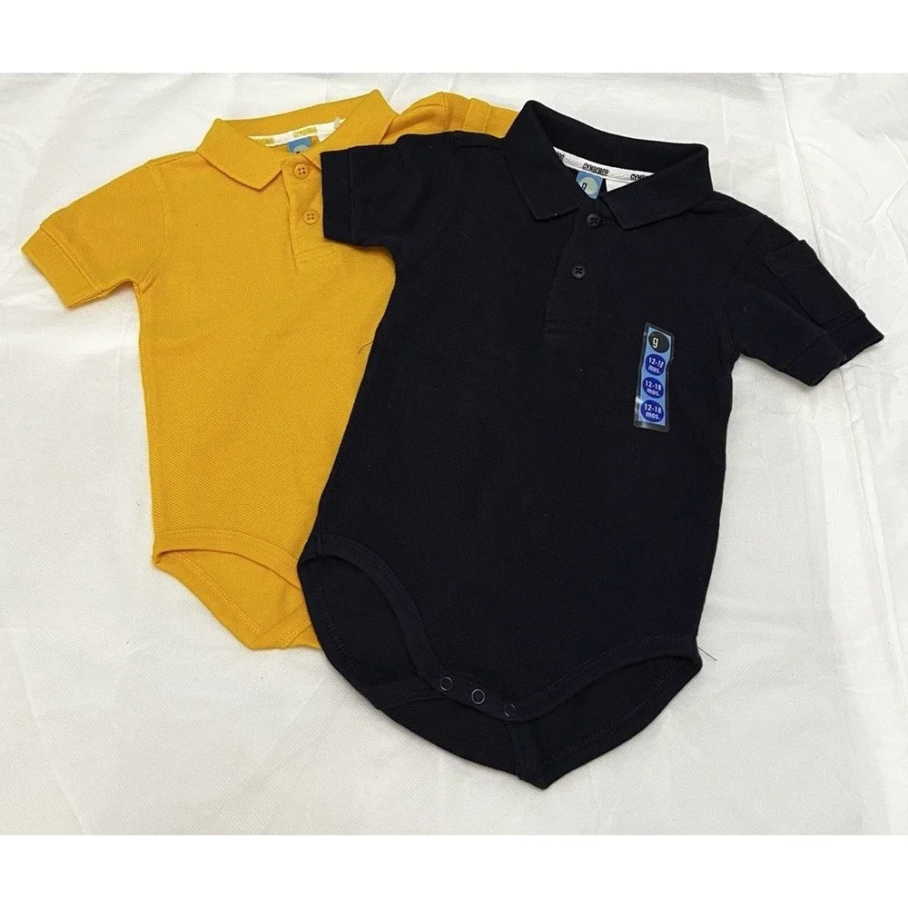 Vintage 2000 Gymboree Baby Boy Polo Bodysuit Romper One Piece Y2K Infant